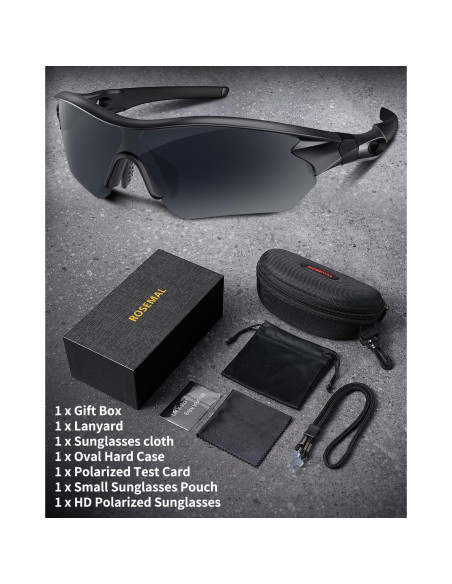 Gafas de sol deportivas Rosemal 7221 polarizadas UV400