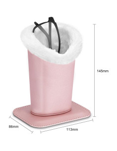 Soporte de Gafas Fintie Oro Rosa Antirayaduras para Escritorio 2