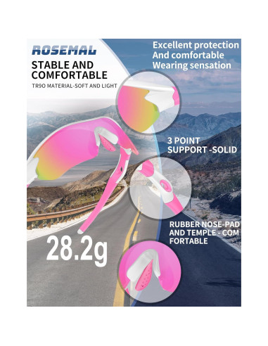 Gafas de sol deportivas Rosemal 7221 polarizadas UV400