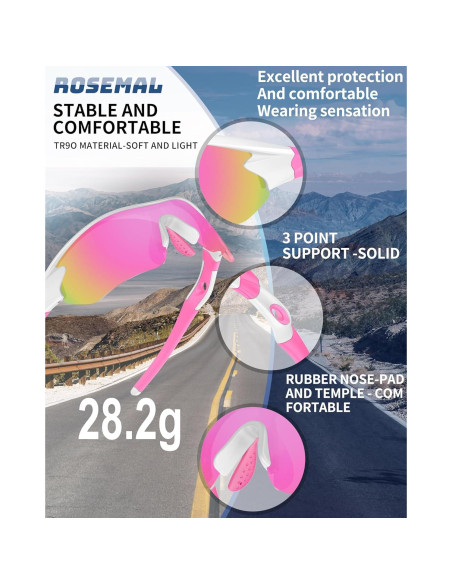 Gafas de sol deportivas Rosemal 7221 polarizadas UV400