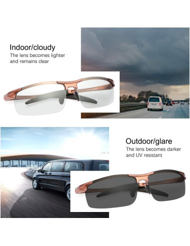 Gafas de sol fotocromáticas YIMI UV400 para deportes