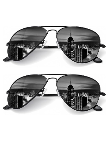 Gafas de Sol KALIYADI Aviador Polarizadas 2 Paquetes