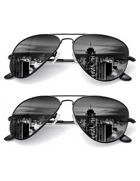 Gafas de Sol KALIYADI Aviador Polarizadas 2 Paquetes