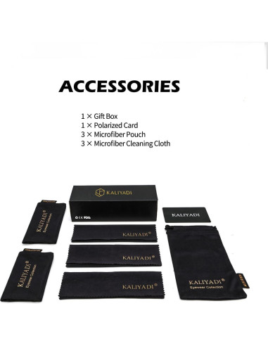 Gafas de Sol KALIYADI Aviador Polarizadas 3 Paquetes