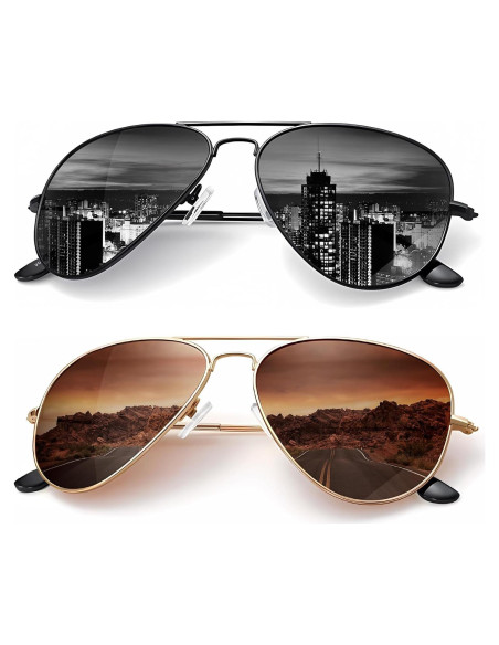 Gafas de Sol KALIYADI Aviador Polarizadas UV 58mm