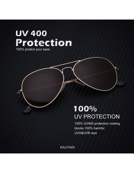 Gafas de Sol KALIYADI Aviador Polarizadas UV 58mm
