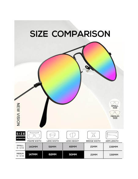 Gafas de Sol KALIYADI Aviador Polarizadas 3 Paquetes