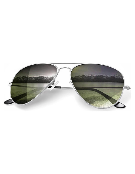 Gafas de Sol KALIYADI Aviador Polarizadas UV 62mm Verde