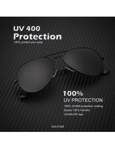 Gafas de Sol KALIYADI Aviador Polarizadas 3 Piezas UV 2