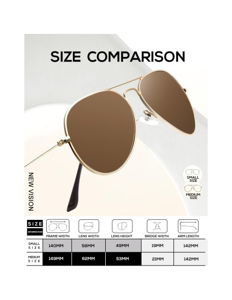 Gafas de Sol KALIYADI Aviador Polarizadas UV 62mm Verde/Marrón