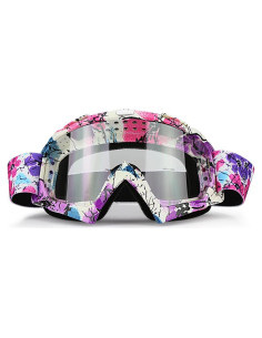 Gafas de Motocross JAMIEWIN Lente Clara UV para ATV