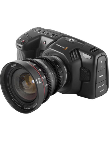 Lente de Cine MEKE 12mm T2.2 MFT Manual 4K para Olympus Panasonic