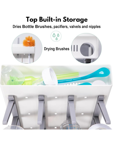 Soporte de Secado Vertical para Botellas Dersyer 001 Gris