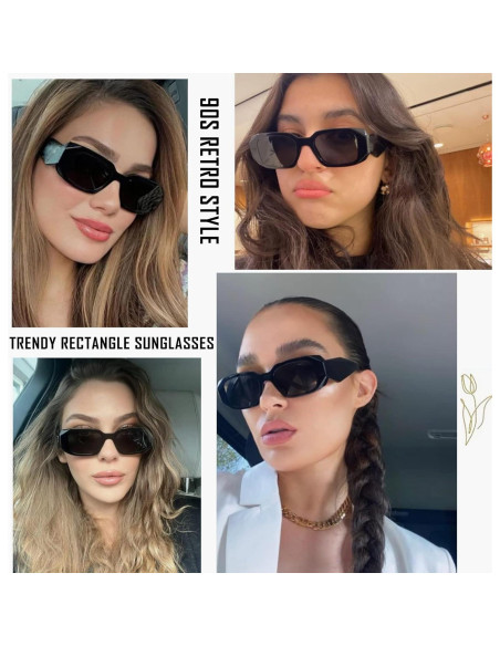 Gafas de Sol KUGUAOK Rectangulares 100% UV Protección Gafas de Sol KUGUAOK Rectangulares 100% UV Protección