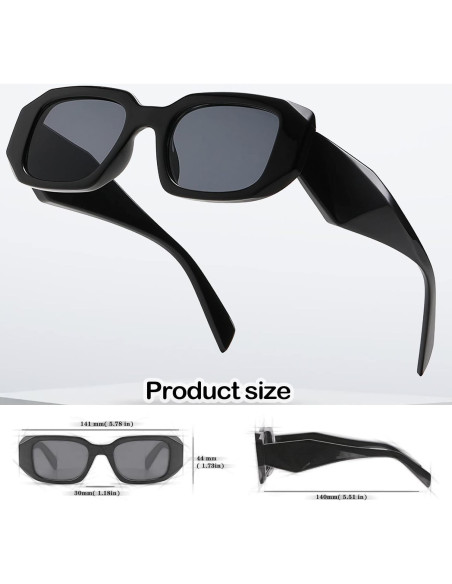 Gafas de Sol KUGUAOK Rectangulares 100% UV Protección Gafas de Sol KUGUAOK Rectangulares 100% UV Protección