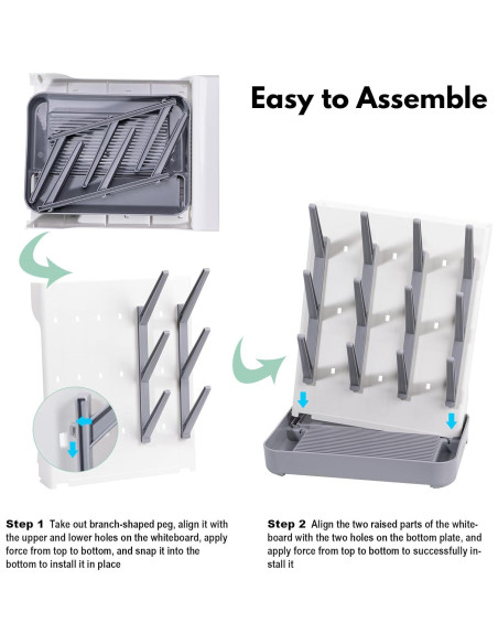 Soporte de Secado Vertical para Botellas Dersyer 001 Gris
