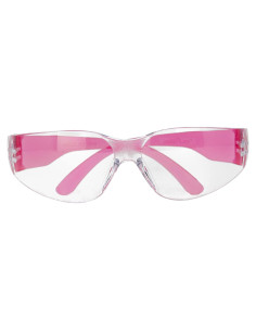 Gafas de Seguridad BISON LIFE - Lente Clara y Rosa, 12 Pzas
