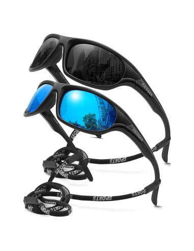 Gafas de sol deportivas AWGSEE TR90 polarizadas UV400