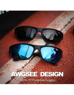 Gafas de sol deportivas AWGSEE TR90 polarizadas UV400 2