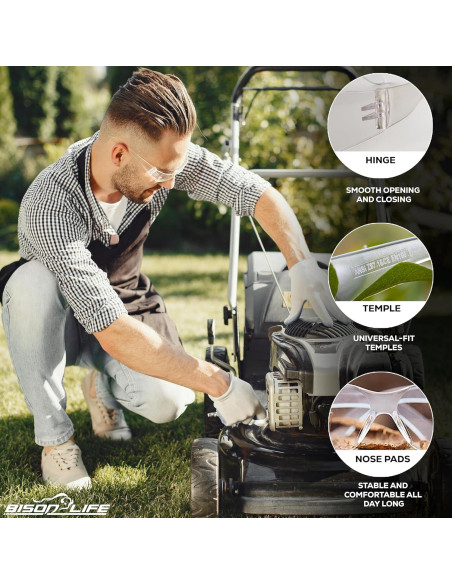 Gafas de Seguridad BISON LIFE - Lente Clara Antirrayaduras