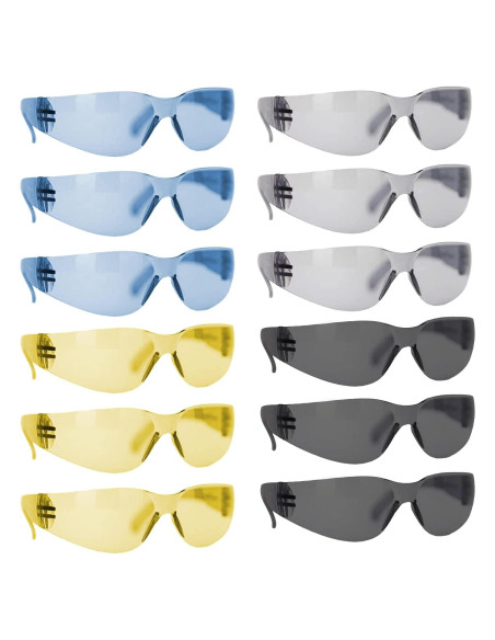 Gafas de Seguridad BISON LIFE - Lentes Envolventes Antirrayas Gafas de Seguridad BISON LIFE - Lentes Envolventes Antirrayas