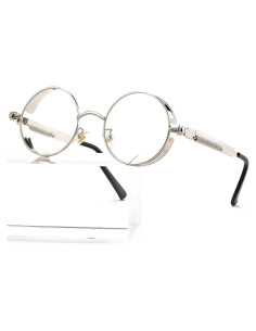 Gafas de sol redondas AIEYEZO Steampunk UV 100% bloqueadores