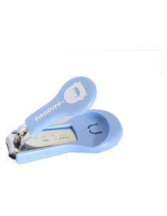 Cortauñas Piyo Piyo para Bebé Azul - Acero Inoxidable Ergonómico