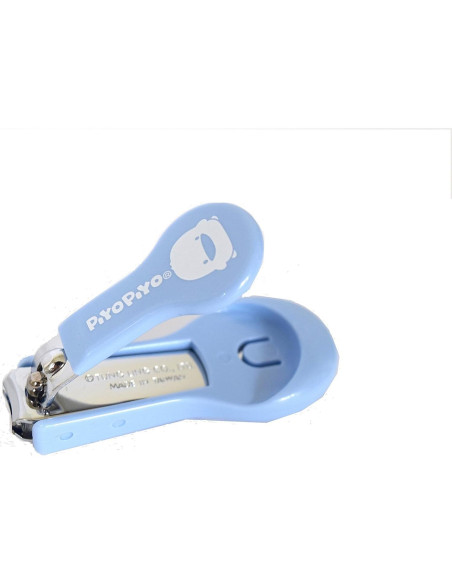 Cortauñas Piyo Piyo para Bebé Azul - Acero Inoxidable Ergonómico
