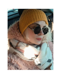 Gafas de sol redondas AIEYEZO Steampunk UV 100% bloqueadores 2