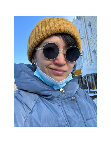 Gafas de sol redondas AIEYEZO Steampunk UV 100% bloqueadores