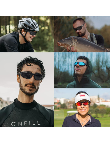 Gafas de Sol Polarizadas AWGSEE Hombres 100% UV Verde