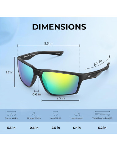 Gafas de Sol Polarizadas KastKing para Adultos UV 100%