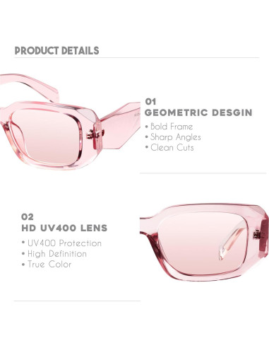 Gafas de sol rectangulares Mosanana Goulding UV400