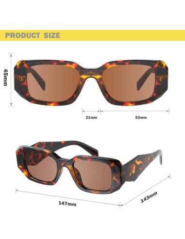 Gafas de Sol Rectangulares Mosanana Modelo Goulding UV400