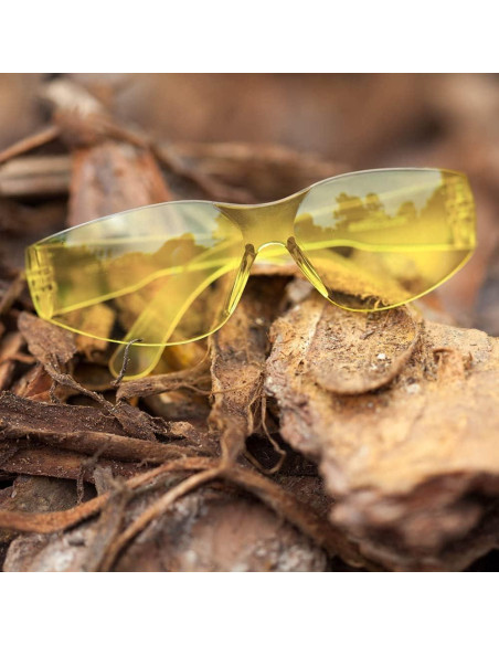 Gafas de Seguridad BISON LIFE - 12 Pares Amarillo Antirrayaduras Gafas de Seguridad BISON LIFE - 12 Pares Amarillo Antirrayaduras