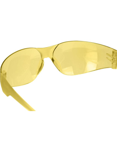 Gafas de Seguridad BISON LIFE - 12 Pares Amarillo Antirrayaduras