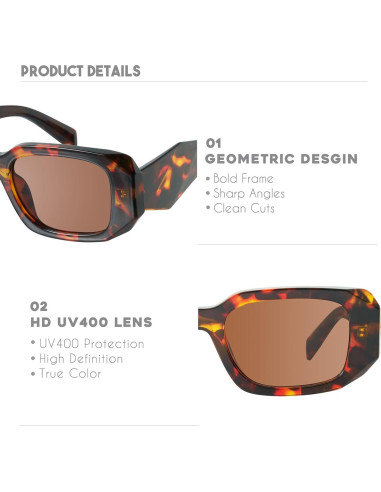 Gafas de sol rectangulares Mosanana Goulding UV400