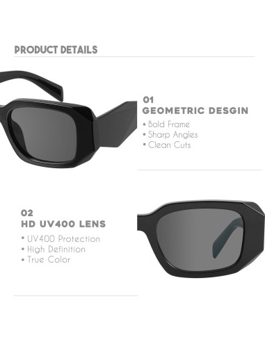 Gafas de Sol Rectangulares Mosanana Modelo Goulding UV400