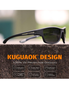 Gafas de Sol Polarizadas KUGUAOK para Hombres 100% UV 2