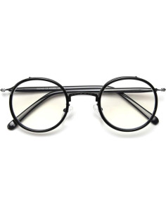 Gafas Kachawoo Redondas Unisex Acetato Lente Transparente 2