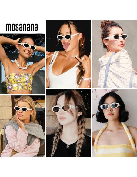 Gafas de Sol Ovaladas Mosanana MS52372 UV400 Retro Gafas de Sol Ovaladas Mosanana MS52372 UV400 Retro