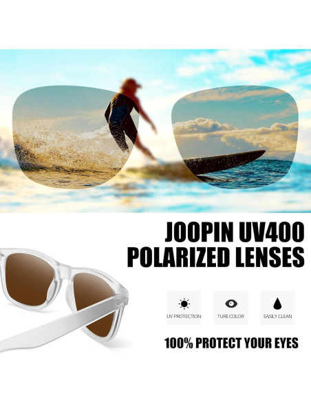 Gafas de sol Joopin cuadradas polarizadas UV400 unisex Gafas de sol Joopin cuadradas polarizadas UV400 unisex