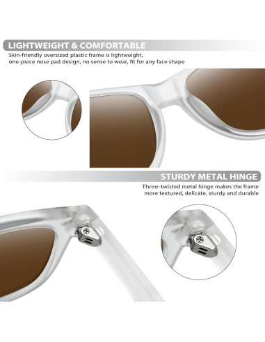 Gafas de sol Joopin cuadradas polarizadas UV400 unisex