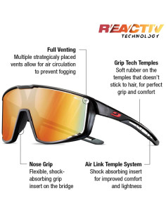 Gafas de sol Julbo J5314020 negras y rojas 131mm 2