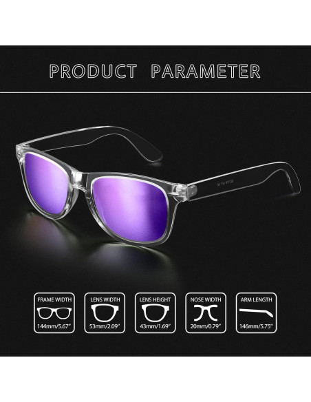 Gafas de sol Joopin cuadradas polarizadas UV400 para hombres y mujeres Gafas de sol Joopin cuadradas polarizadas UV400 para hombres y mujeres