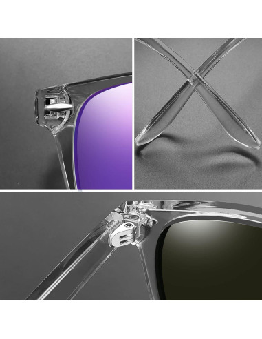 Gafas de sol Joopin cuadradas polarizadas UV400 para hombres y mujeres