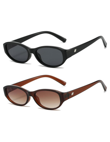 Gafas de sol ovaladas BRMHDY para mujeres UV400