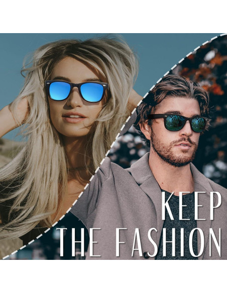 Gafas de sol Joopin plegables UV400 polarizadas para hombres y mujeres Gafas de sol Joopin plegables UV400 polarizadas para hombres y mujeres