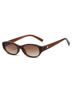 Gafas de sol ovaladas BRMHDY para mujeres, UV400, retro
