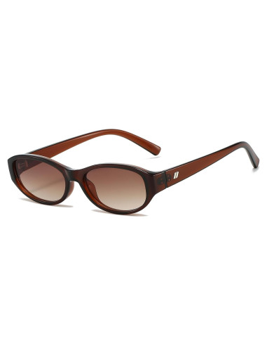 Gafas de sol ovaladas BRMHDY para mujeres, UV400, retro